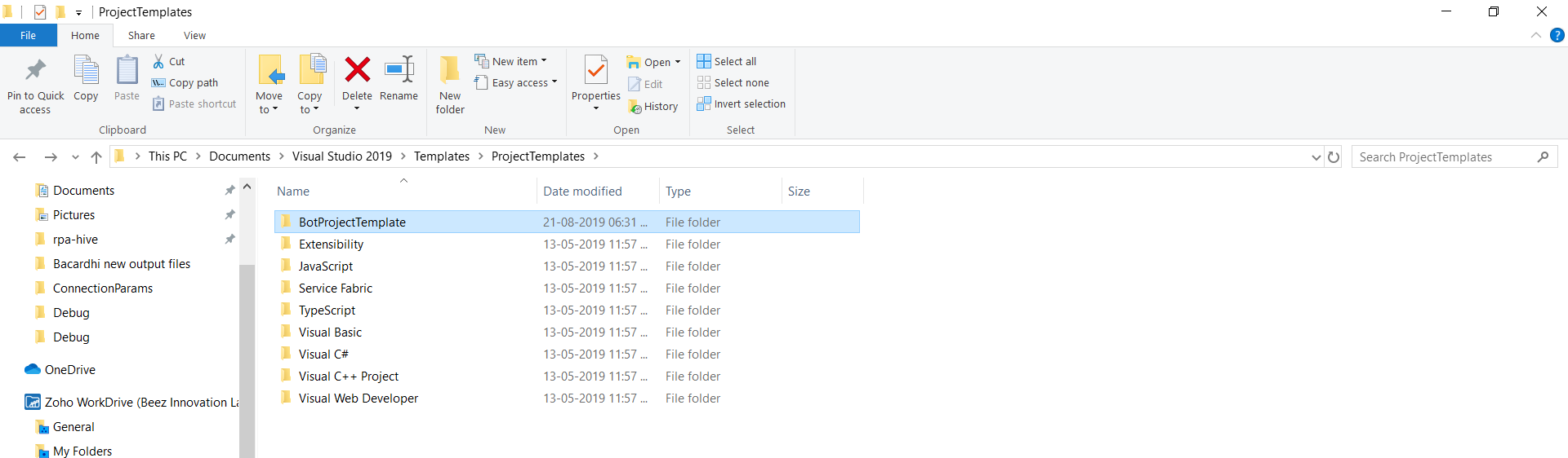 BOT PROJECT TEMPLATE